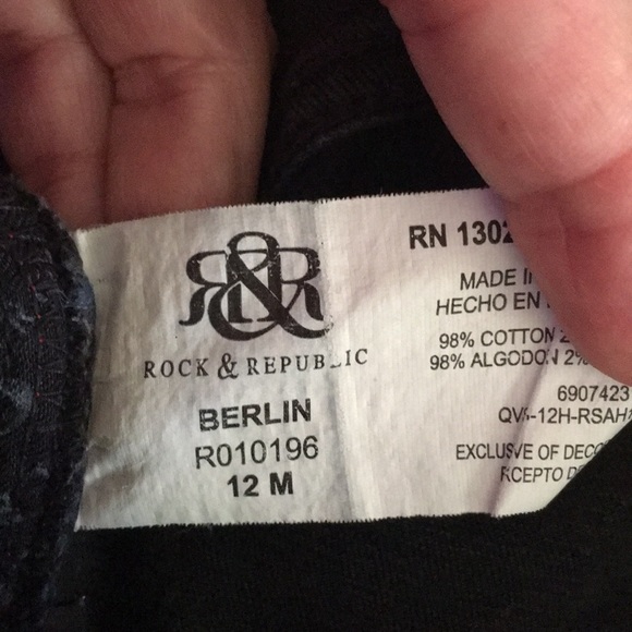 Rock & Republic authentic jeans, size 12 - Picture 4 of 4